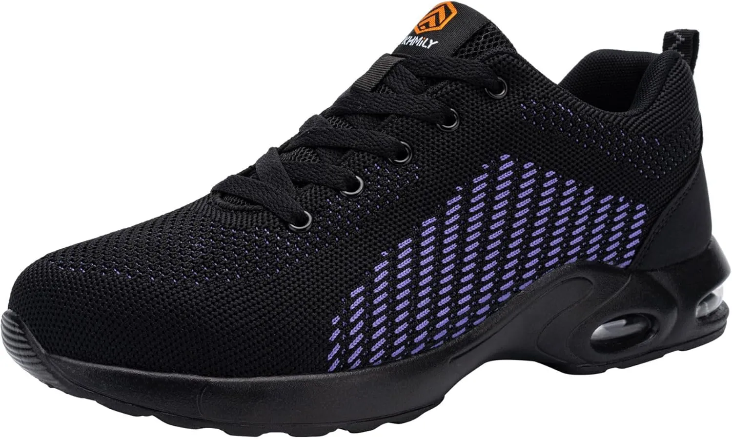 DYKHMILY Steel Toe Shoes for Men Lightweight Work Shoes Comfortable Safety Shoes Air Cushion Construction Shoes