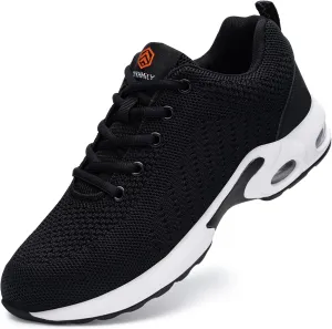 DYKHMILY Steel Toe Shoes for Men Women Lightweight Safety Shoes Steel Toe Sneakers Comfortable Non Slip Work Shoes Composite Indestructible Shoes