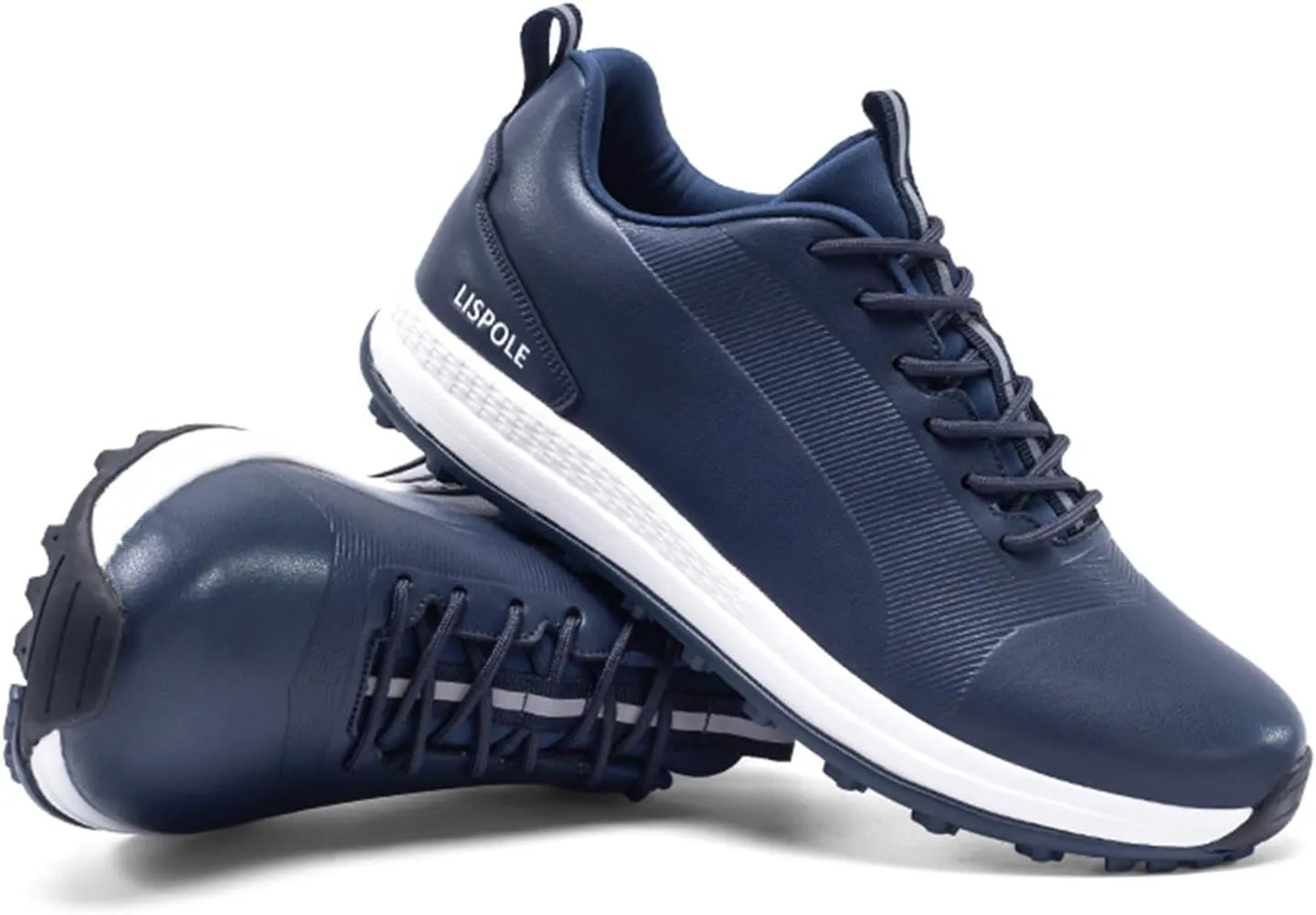 JiuQing Golf Shoes Men Waterproof Professional Golfing Trainers Spikeless Outdoor Anti Slip Walking Footwear