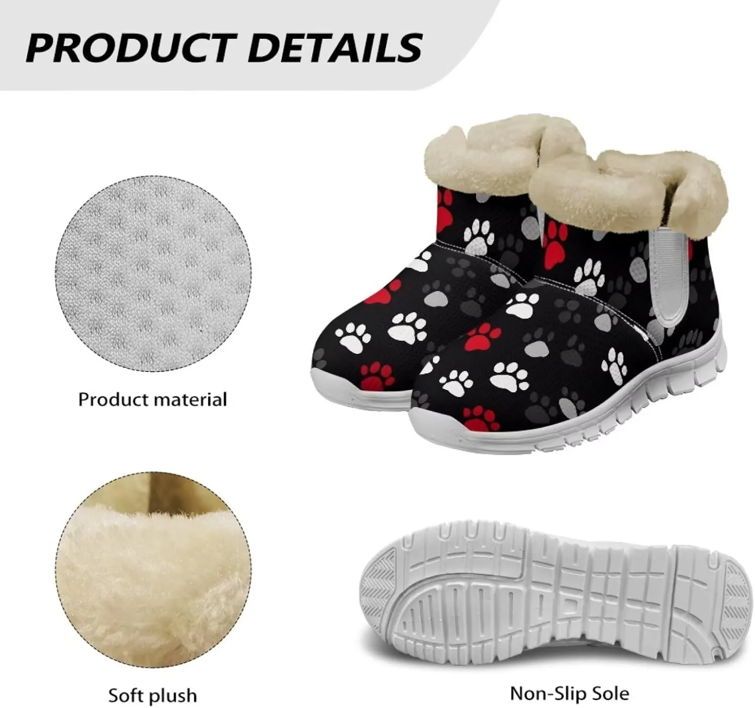JoyLamoria Green Sea Turtle Winter Snow Boots for Women Anti Slip Warm Boots Fuzzy Fluffy Ankle Booties for Women Teens Cold Weather Walking Sneakers Boots