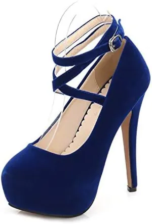 Ladies Golden Classic High-Heeled Platform Pump Dress Wedding Sexy Stiletto