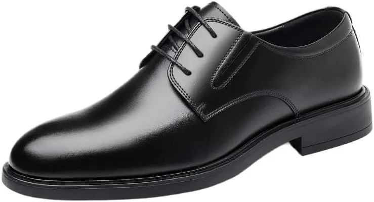 Mens Formal Shoes New British Style Men's Oxfords, Breathable Leather Office & Work Sneakers, Formal Dress Shoes, Wedding Flats & Casual Shoes for Men, Comfortable & Stylish Leather Shoes