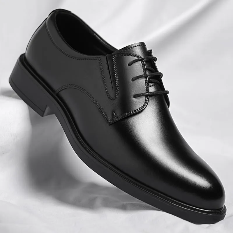 Mens Formal Shoes New British Style Men's Oxfords, Breathable Leather Office & Work Sneakers, Formal Dress Shoes, Wedding Flats & Casual Shoes for Men, Comfortable & Stylish Leather Shoes