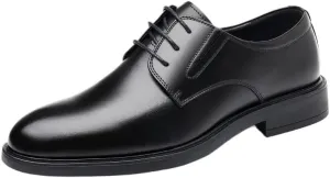 Mens Formal Shoes New British Style Men's Oxfords, Breathable Leather Office & Work Sneakers, Formal Dress Shoes, Wedding Flats & Casual Shoes for Men, Comfortable & Stylish Leather Shoes