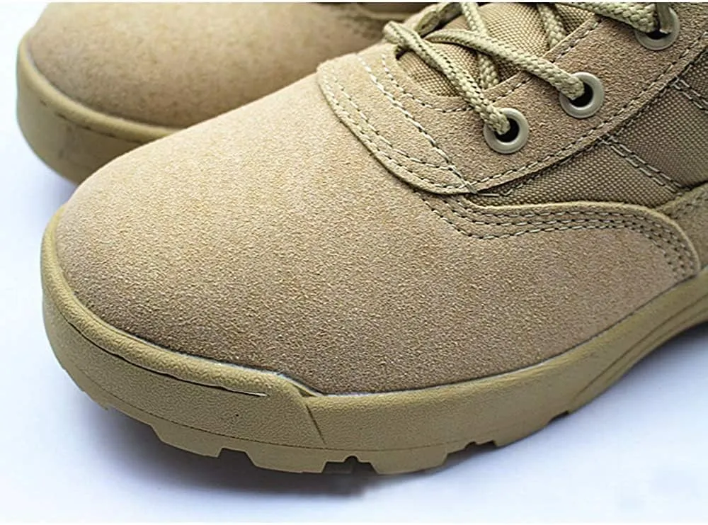 SUNSIN Military Boots Jungle 511 Tactical Shoes for Men Women Combat Duty Work with Side Zipper