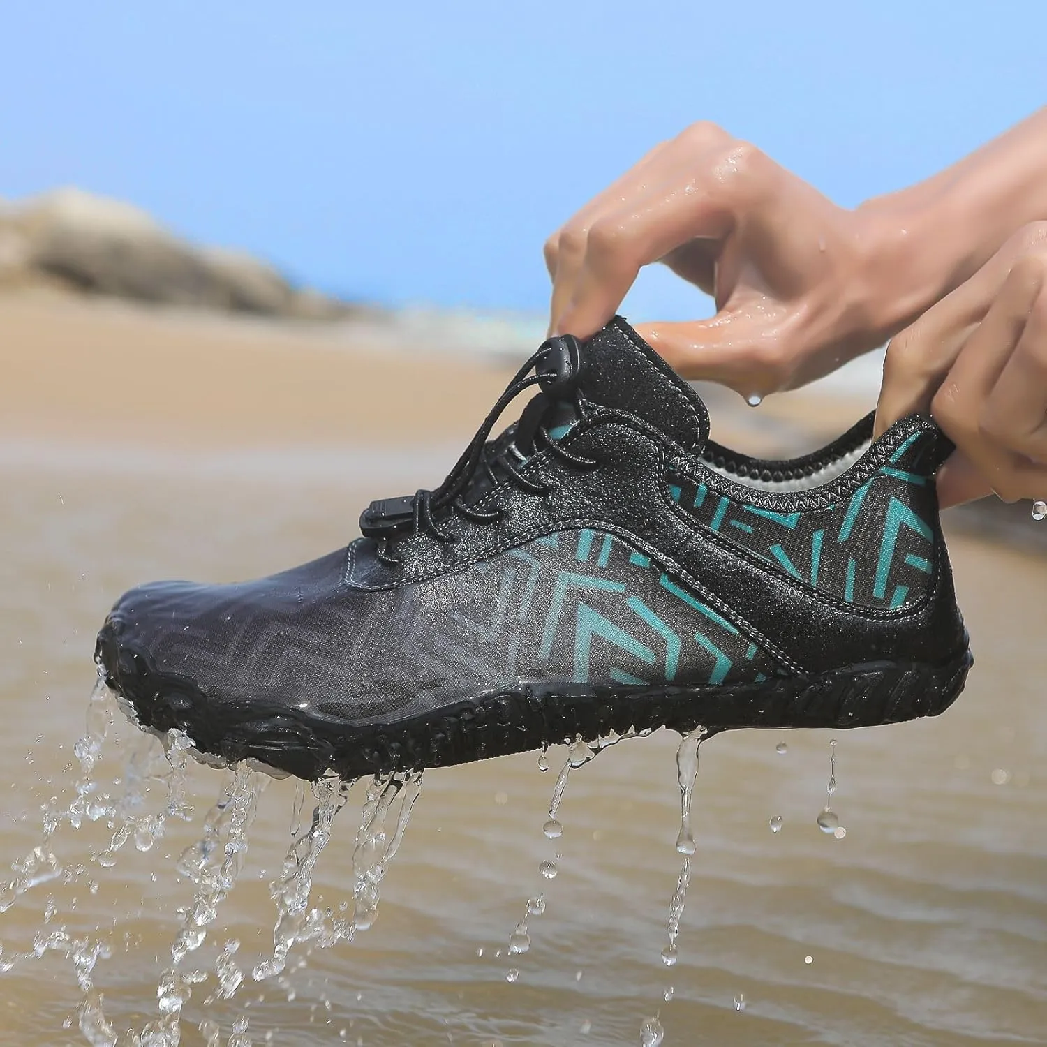 Water Shoes Mens Womens Grounded Footwear Quick-Dry Barefoot Footwear Swim Beach Pool Outdoor Water Sports Shoes