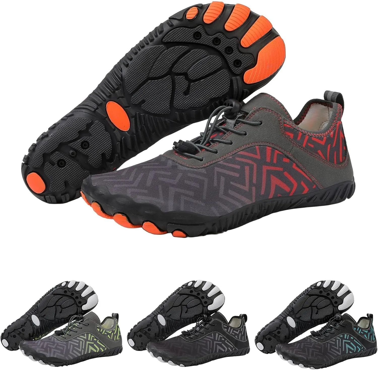 Water Shoes Mens Womens Grounded Footwear Quick-Dry Barefoot Footwear Swim Beach Pool Outdoor Water Sports Shoes